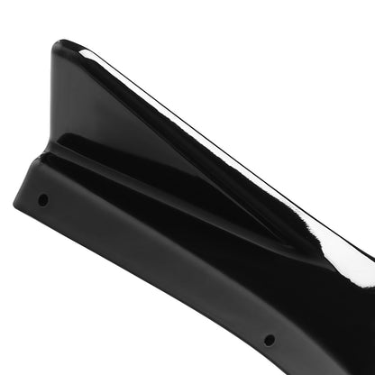 2019-2020 Mazda 3 Glossy Black Polypropylene 3PC Front Bumper Lip Set