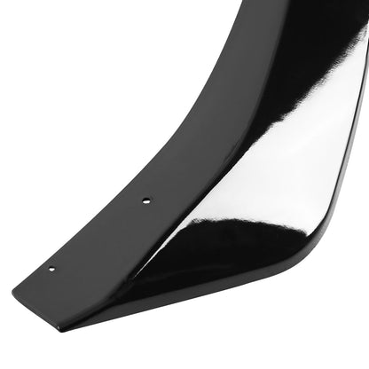 2019-2020 Mazda 3 Glossy Black Polypropylene 3PC Front Bumper Lip Set
