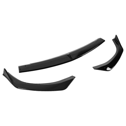 2019-2020 Mazda 3 Glossy Black Polypropylene 3PC Front Bumper Lip Set