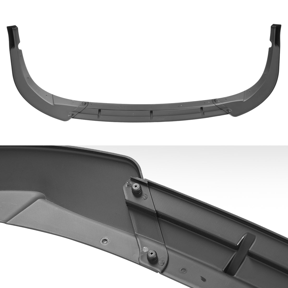 2016-2018 Kia Optima SXL Glossy Black 3PC Front Bumper Lip Splitter Kit