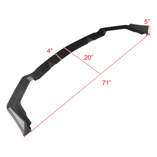2014-2018 Infiniti Q50 Sport Matte Black Polypropylene 3PC Bumper Lip