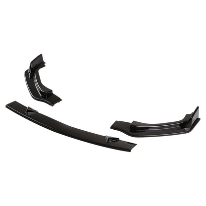 2014-2017 Infiniti Q50 Glossy Black Polypropylene 3PC Bumper Lip