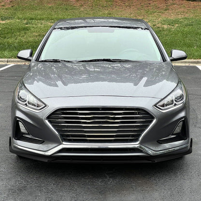 2018-2019 Hyundai Sonata Matte Black 3PC Front Bumper Lip Splitter Kit