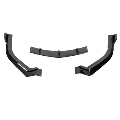 2018-2021 Acura TLX Glossy Black 3PC Front Bumper Lip Splitter Kit