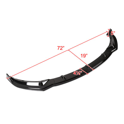 2017-2020 Tesla Model 3 Glossy Black Polypropylene 3PC Bumper Lip
