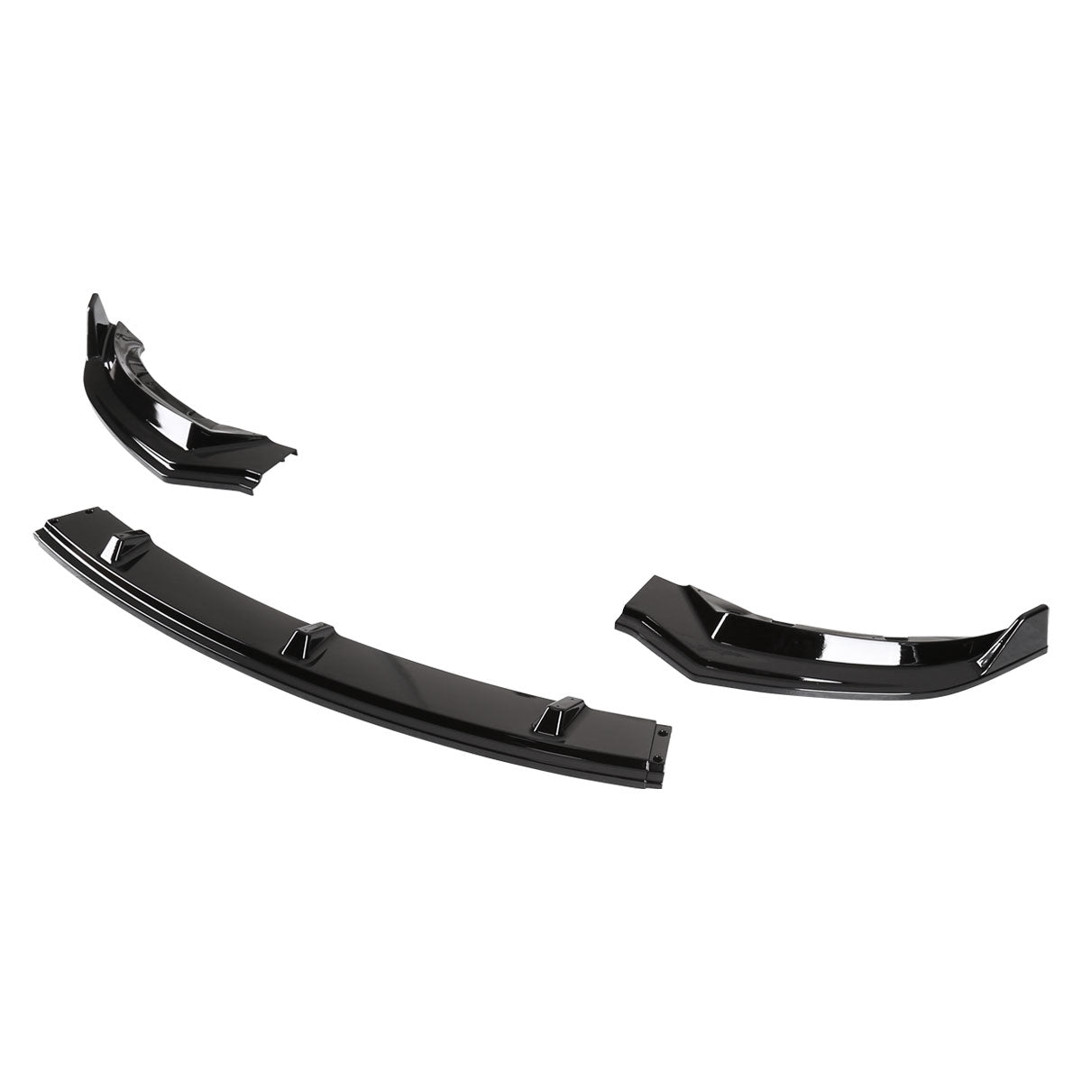 2017-2020 Tesla Model 3 Glossy Black Polypropylene 3PC Bumper Lip