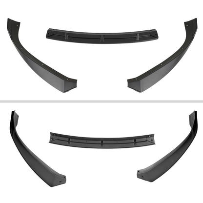 2016-2020 Tesla Model S Matte Black 3PC Front Bumper Lip Splitter Kit
