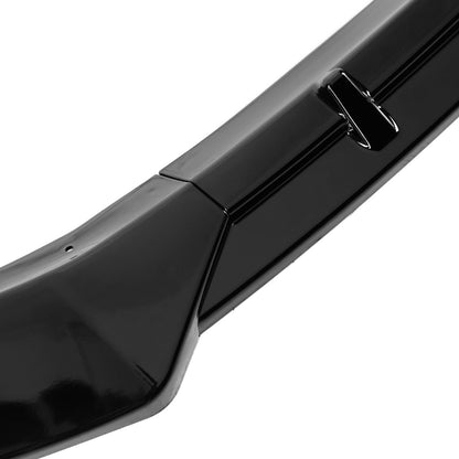 2016-2020 Tesla Model S Glossy Black 3PC Front Bumper Lip Splitter Kit