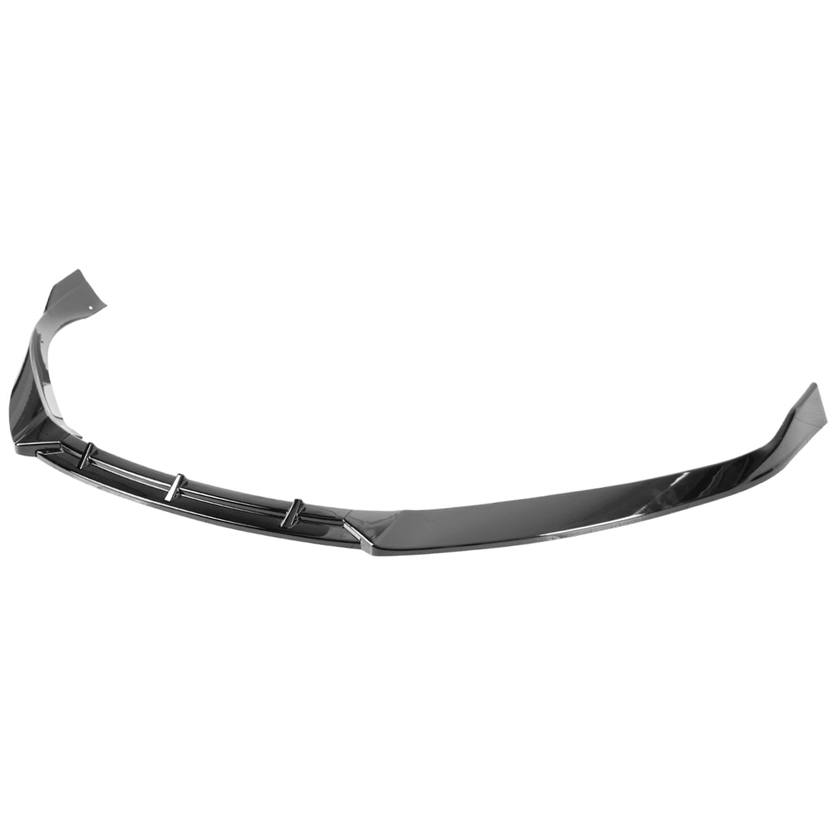 2016-2020 Tesla Model S Glossy Black 3PC Front Bumper Lip Splitter Kit