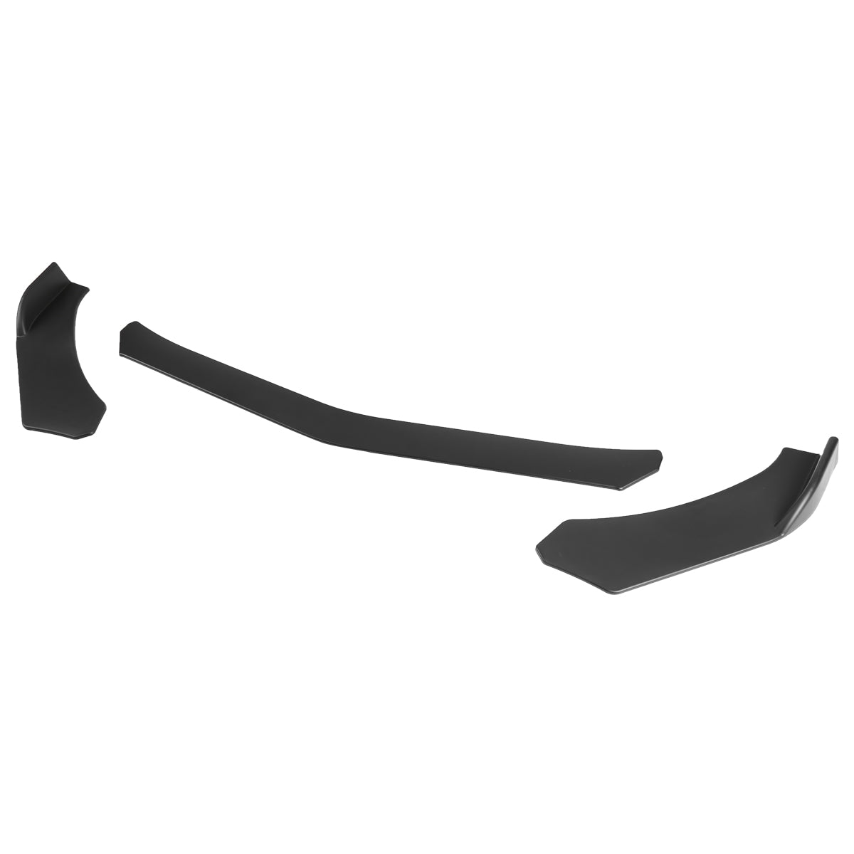Universal Matte Black Polypropylene 3PC Bumper Lip