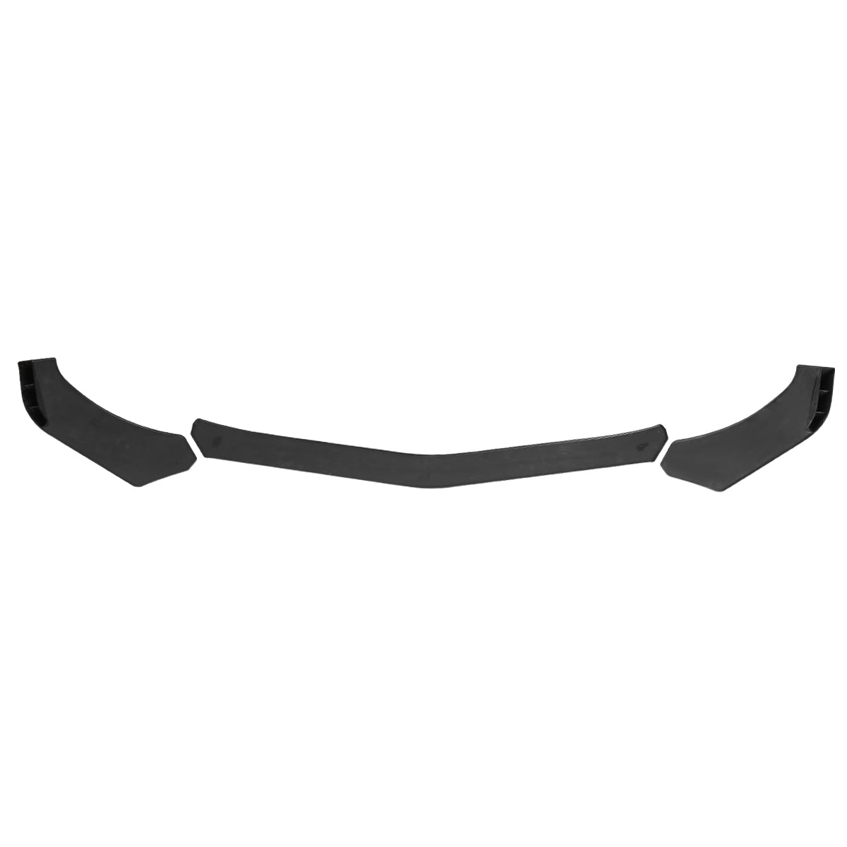 Universal Glossy Black Polypropylene 3PC Bumper Lip