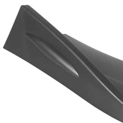 Universal Matte Black Polypropylene 3PC Bumper Lip Set