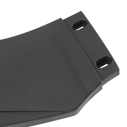 Universal Matte Black Polypropylene 3PC Bumper Lip Set