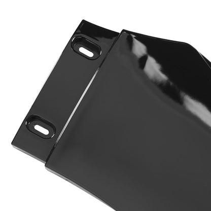 Universal Glossy Black Polypropylene 3PC Bumper Lip Set