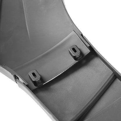 Universal Glossy Black Polypropylene 3PC Bumper Lip Set