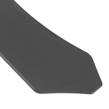 Universal Matte Black Polypropylene 3PC Front Bumper Lip Set