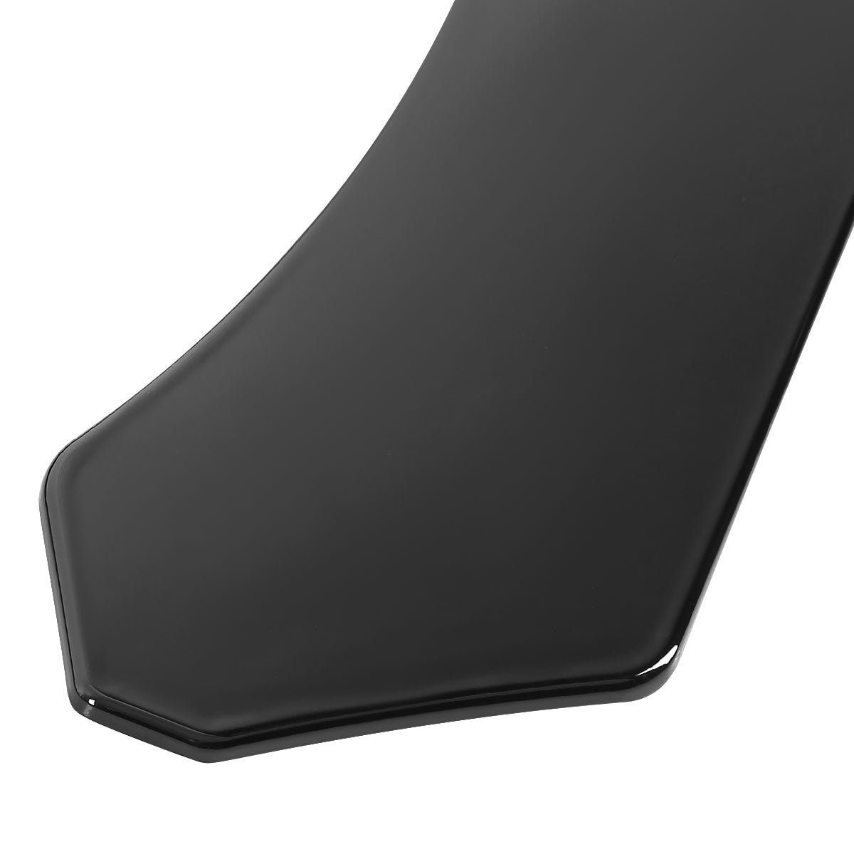 Universal Glossy Black Polypropylene 3PC Front Bumper Lip Set
