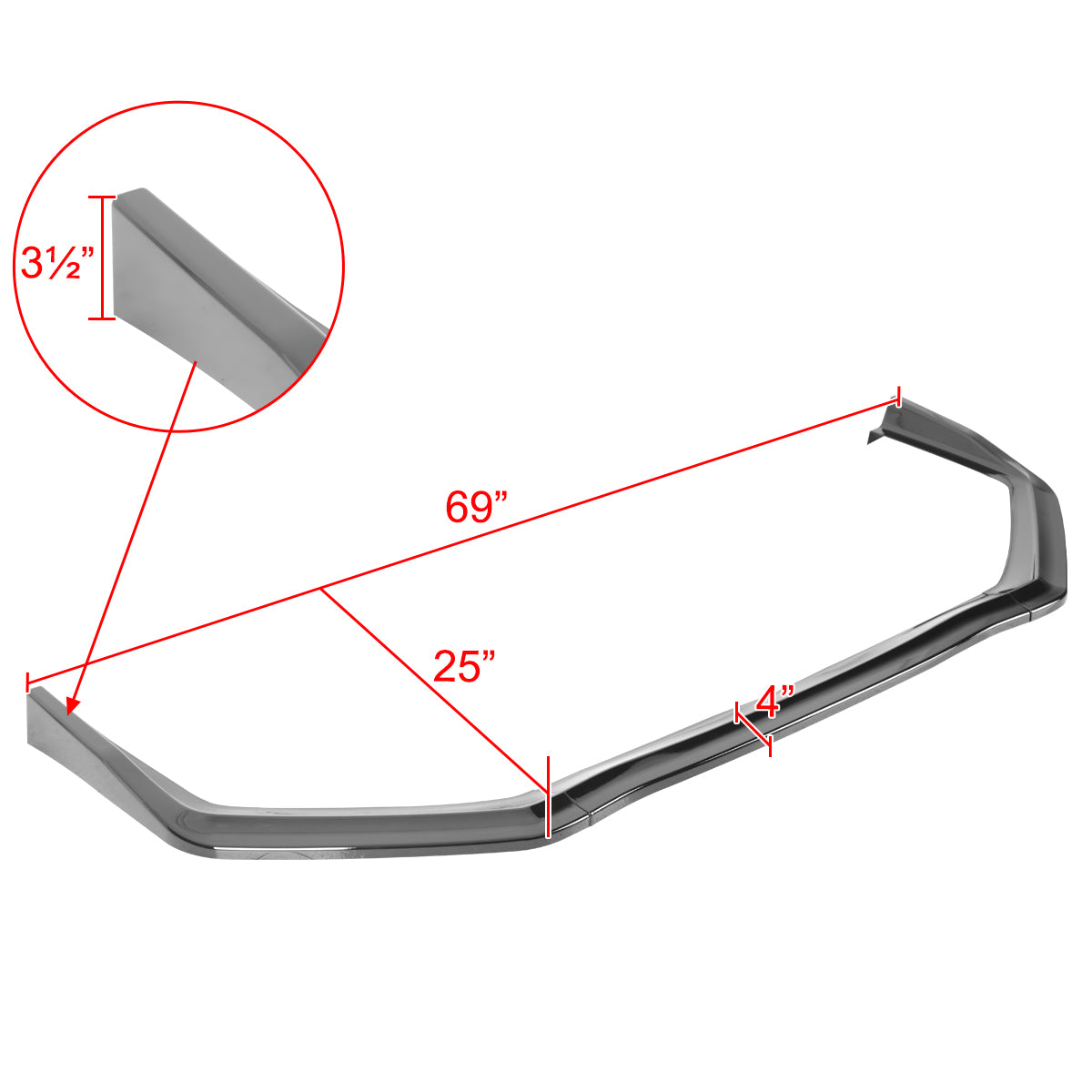 2018-2021 Subaru WRX/STI Glossy Black 3PC Front Bumper Lip Splitter Kit