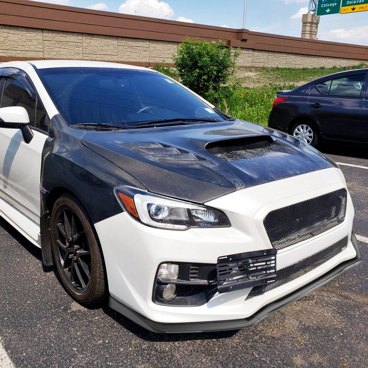 2018-2021 Subaru WRX/STI Glossy Black 3PC Front Bumper Lip Splitter Kit