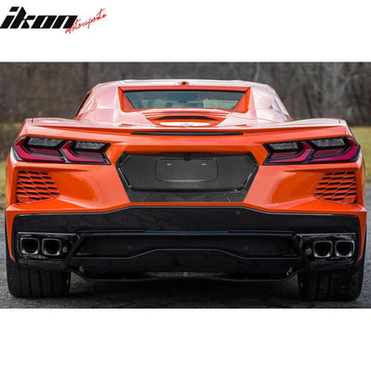 2020-2025 Chevrolet Corvette C8 Gloss Black License Plate Carbon Fiber