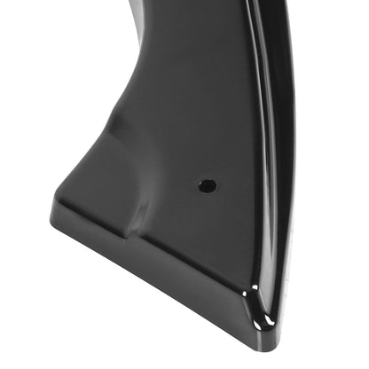 2016-2020 Honda Civic Sedan Glossy Black Polypropylene Rear Bumper Lip Diffuser Set