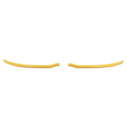 2015-2019 Dodge Charger SRT Glossy Yellow ABS 2PC Front Bumper Lip Splitters