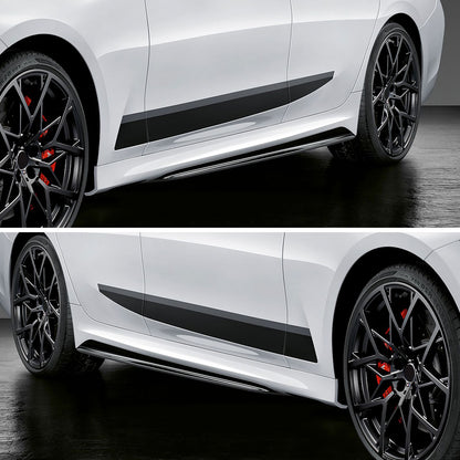 2019-2023 BMW 3 Series G20 M Sport/M340i Glossy Black ABS 2PC Side Skirts