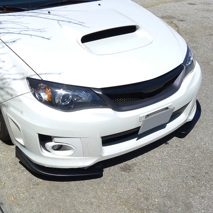 Universal Matte Black Polypropylene Front Bumper Lip Splitters