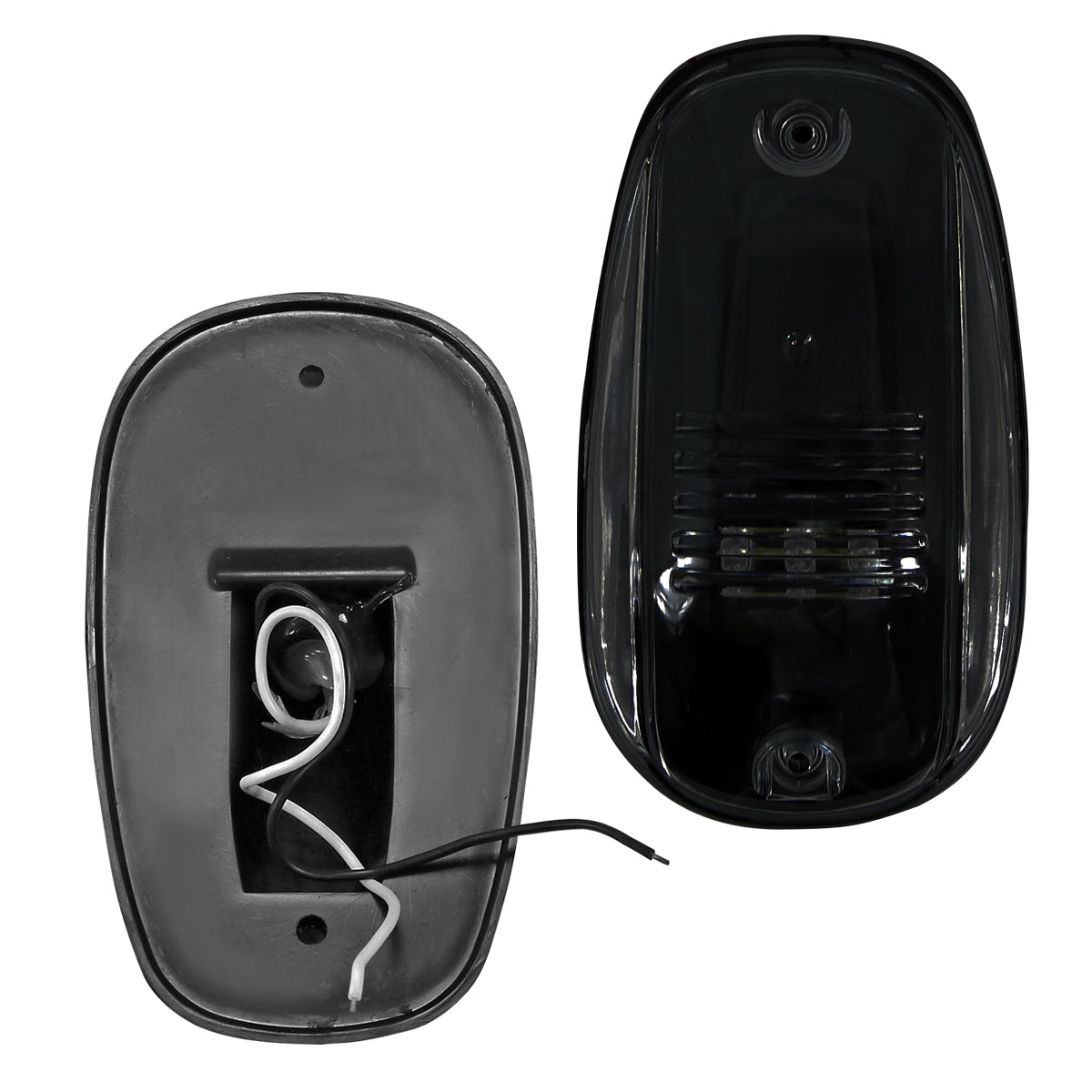 Universal 5PC Set Roof Cab Amber LED Lights (Black Housing/Smoked Lens)