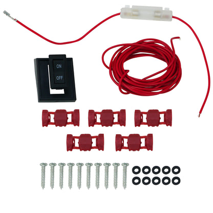 Universal 5PC Set Roof Cab Amber LED Lights (Black Housing/Smoked Lens)