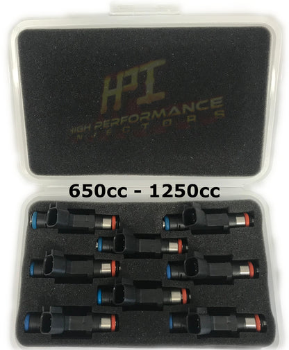 HPI Injectors Set of 8 LS1 / LS6 / LT1 High Impedance EV1 Style Fuel Injectors