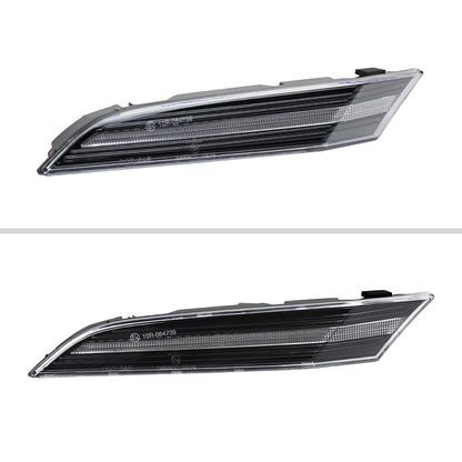 2019-2025 Porsche 911 Carrera Targa Sequential LED Front Bumper Side Marker Turn Signal Lights (Chrome Housing  /Clean Lens)