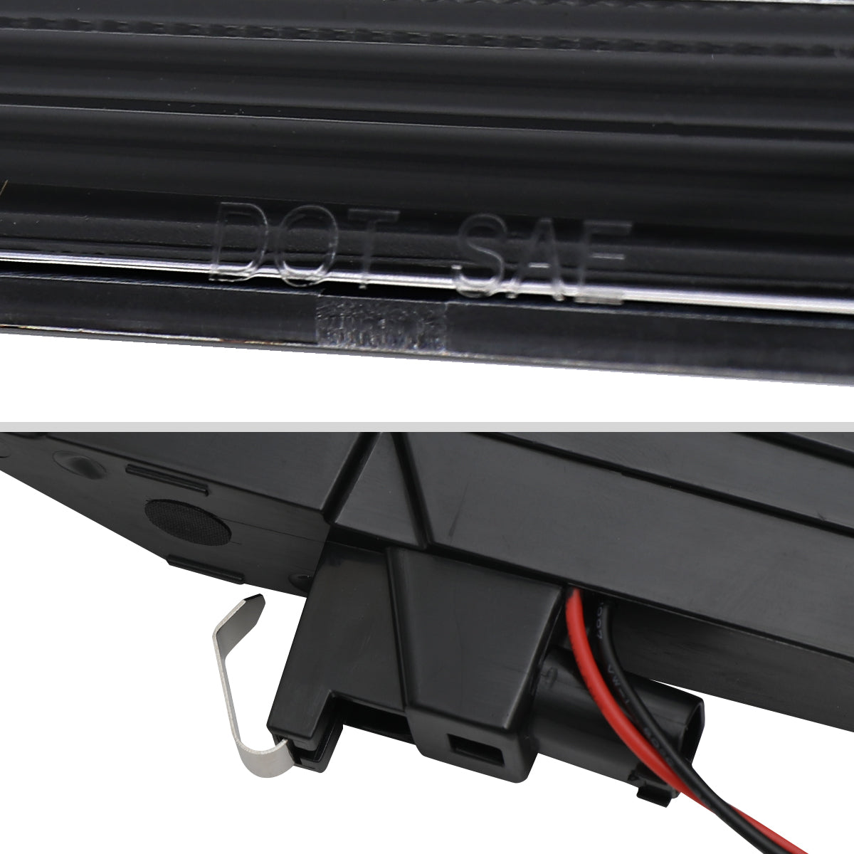 2019-2025 Porsche 911 Carrera Targa Sequential LED Front Bumper Side Marker Turn Signal Lights (Chrome Housing  /Clean Lens)