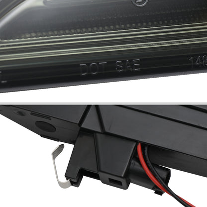 2019-2025 Porsche 911 Carrera Targa Sequential LED Front Bumper Side Marker Turn Signal Lights (Chrome Housing/Smoked Lens)