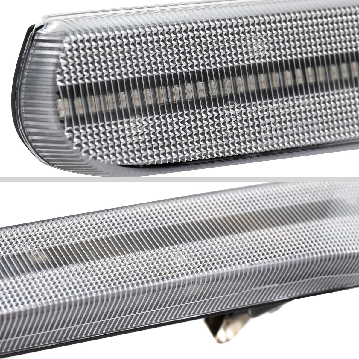 1997-2004 Porsche 911 996 Boxster 986 Sequential LED Front Bumper Side Marker Turn Signal Lights (Chrome Housing / Clear Lens)