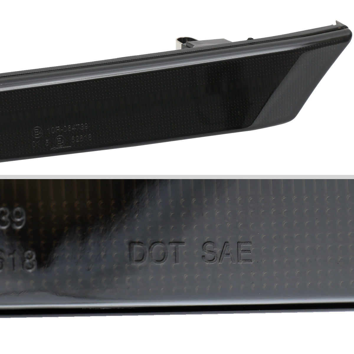 1997-2004 Porsche 911 996 Boxster 986 Sequential LED Front Bumper Side Marker Turn Signal Lights (Chrome Housing / Smoked Lens)