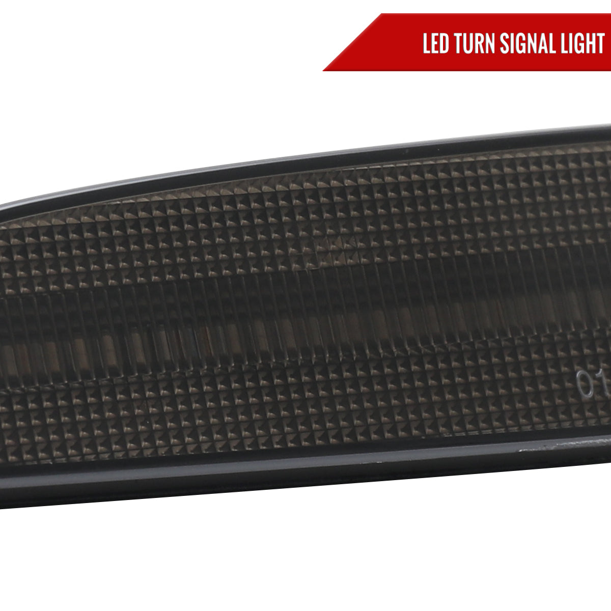 2015-2018 Porsche Cayenne 958 Front Bumper LED Side Marker Turn Signal Lights (Chrome Housing / Smoked Lens)