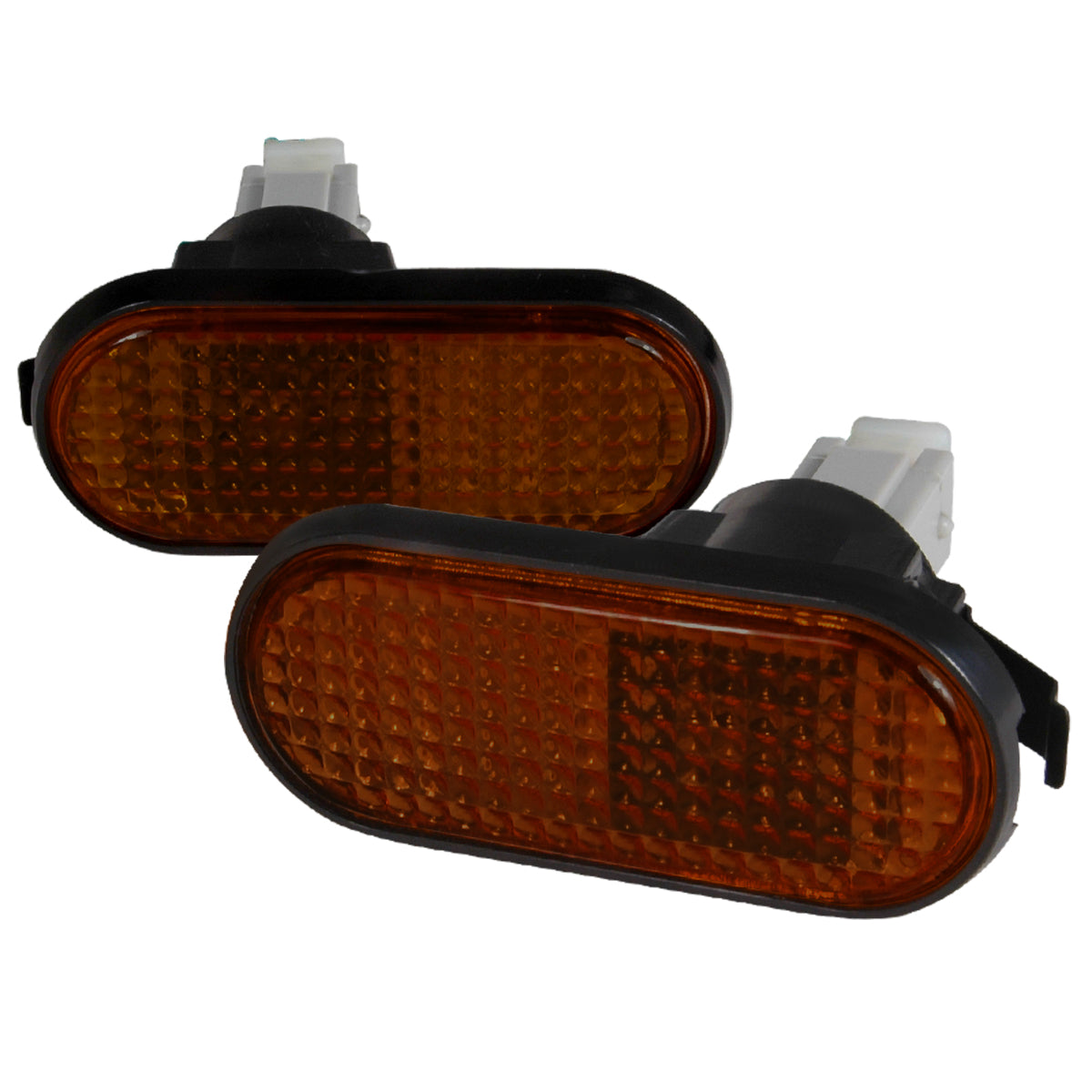 1992-1995 Honda Civic Amber Smoked Lens Side Marker Flat Style Lights