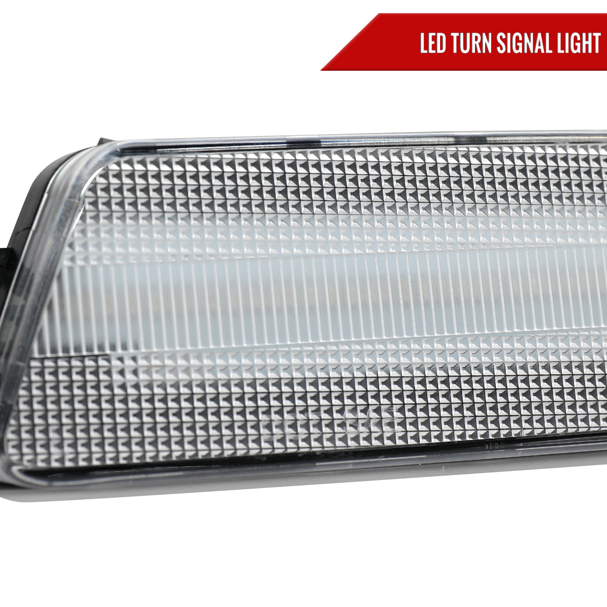 2014-2022 Porsche Macan Front Bumper LED Side Marker Turn Signal Lights (Chrome Housing / Clear Lens)