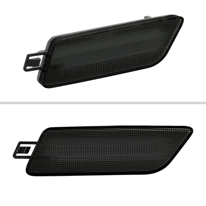 2014-2022 Porsche Macan Front Bumper LED Side Marker Turn Signal Lights (Chrome Housing / Smoked Lens)