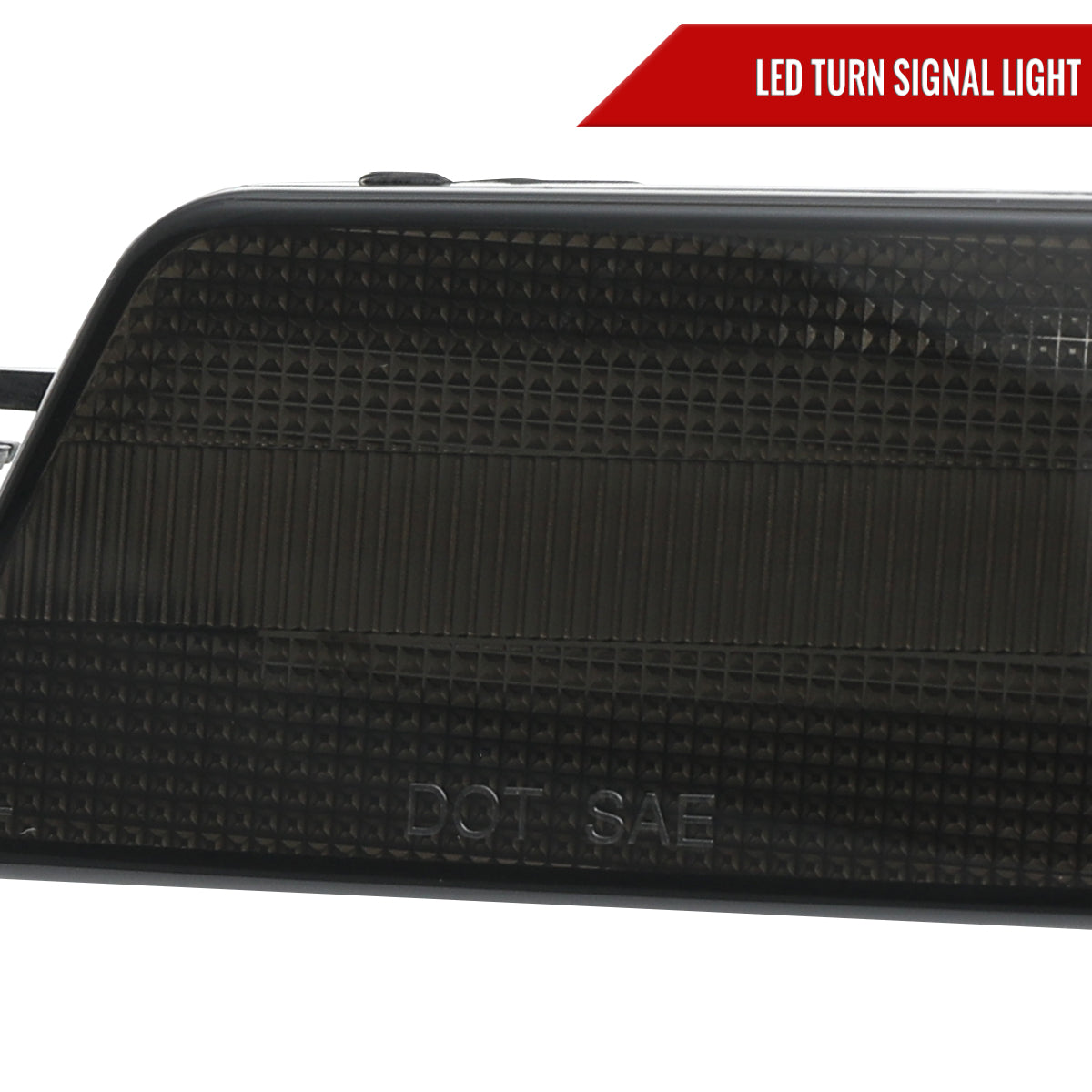 2014-2022 Porsche Macan Front Bumper LED Side Marker Turn Signal Lights (Chrome Housing / Smoked Lens)