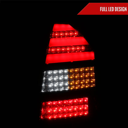 2005-2007 Chrysler 300C LED Tail Lights (Glossy Black Housing/Smoked Lens)