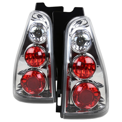 2003-2005 Toyota 4Runner Tail Lights (Chrome Housing/Clear Lens)