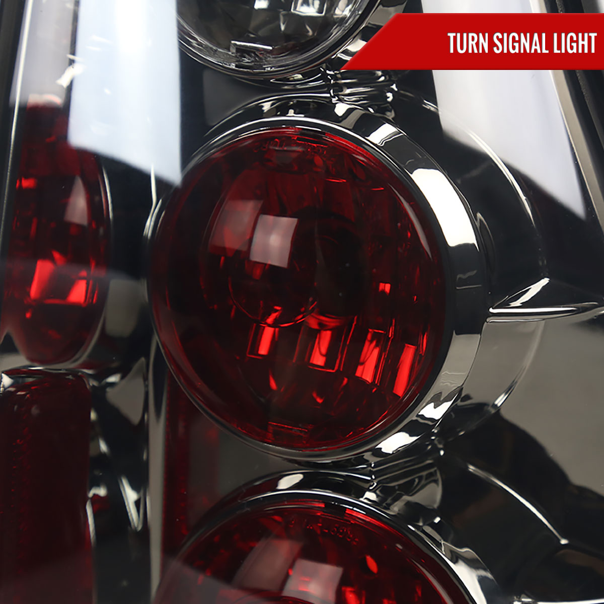 2003-2005 Toyota 4Runner Tail Lights (Chrome Housing/Smoked Lens)