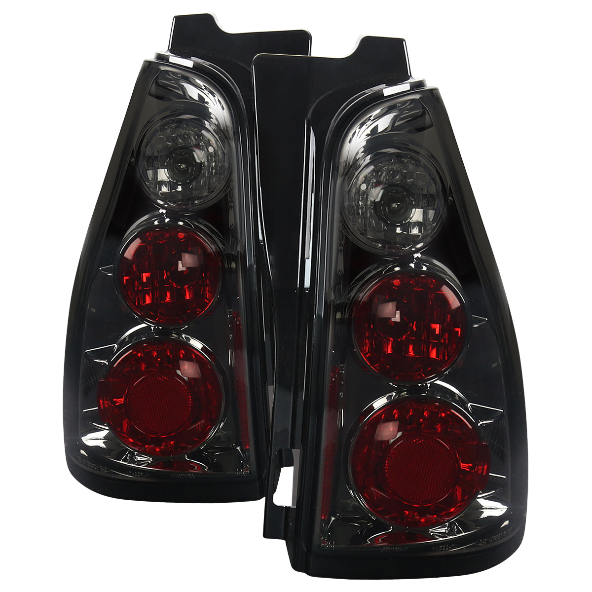 2003-2005 Toyota 4Runner Tail Lights (Chrome Housing/Smoked Lens)