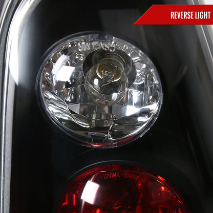 2003-2005 Toyota 4Runner Tail Lights (Matte Black Housing/Clear Lens)
