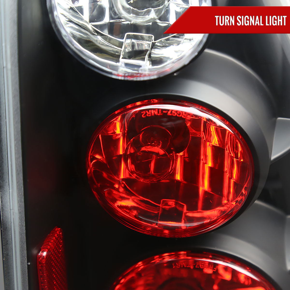 2003-2005 Toyota 4Runner Tail Lights (Matte Black Housing/Clear Lens)