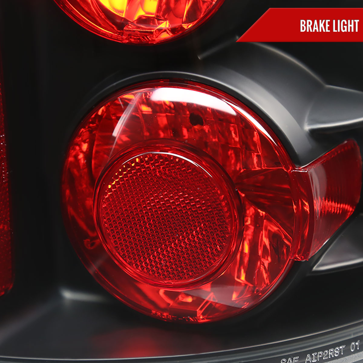 2003-2005 Toyota 4Runner Tail Lights (Matte Black Housing/Clear Lens)