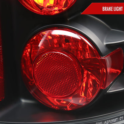 2003-2005 Toyota 4Runner Tail Lights (Matte Black Housing/Clear Lens)