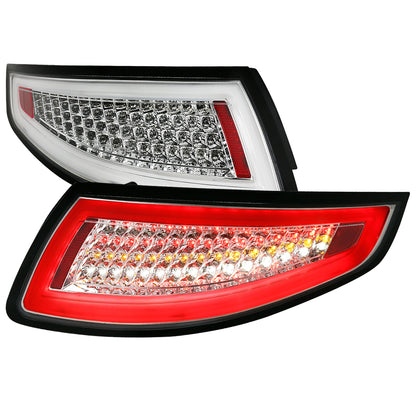 2005-2008 Porsche 911 997 / 2007-2009 911 997 GT3 LED Tail Lights (Chrome Housing/Clear Lens)